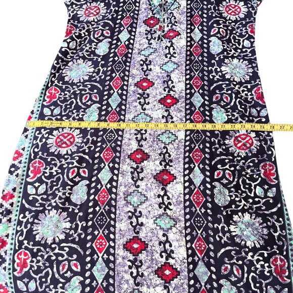 Masha Sleepwear Nightgown Zip Robe Cotton Batik Print Womens OS Floral Bohemian - Picture 6 of 7